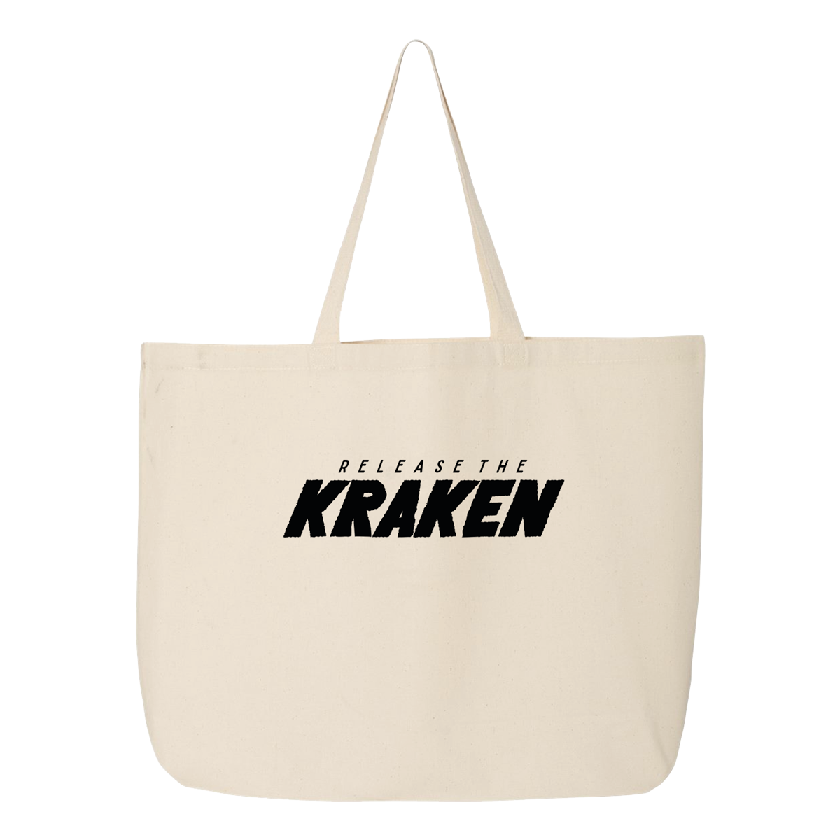 Text printed in black
Slogan reads: "RELEASE THE KRAKEN"
The word "KRAKEN" is in a large, bold, uppercase font