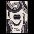 Towel for 'Release The Kraken' by 'The Kraken Spiced Rum', featuring a black and white illustration of The Kraken tentacles wrapping around the frame.