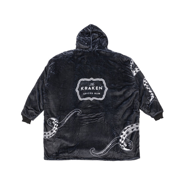 A back view flatlay of the Kraken-uggie on a white background