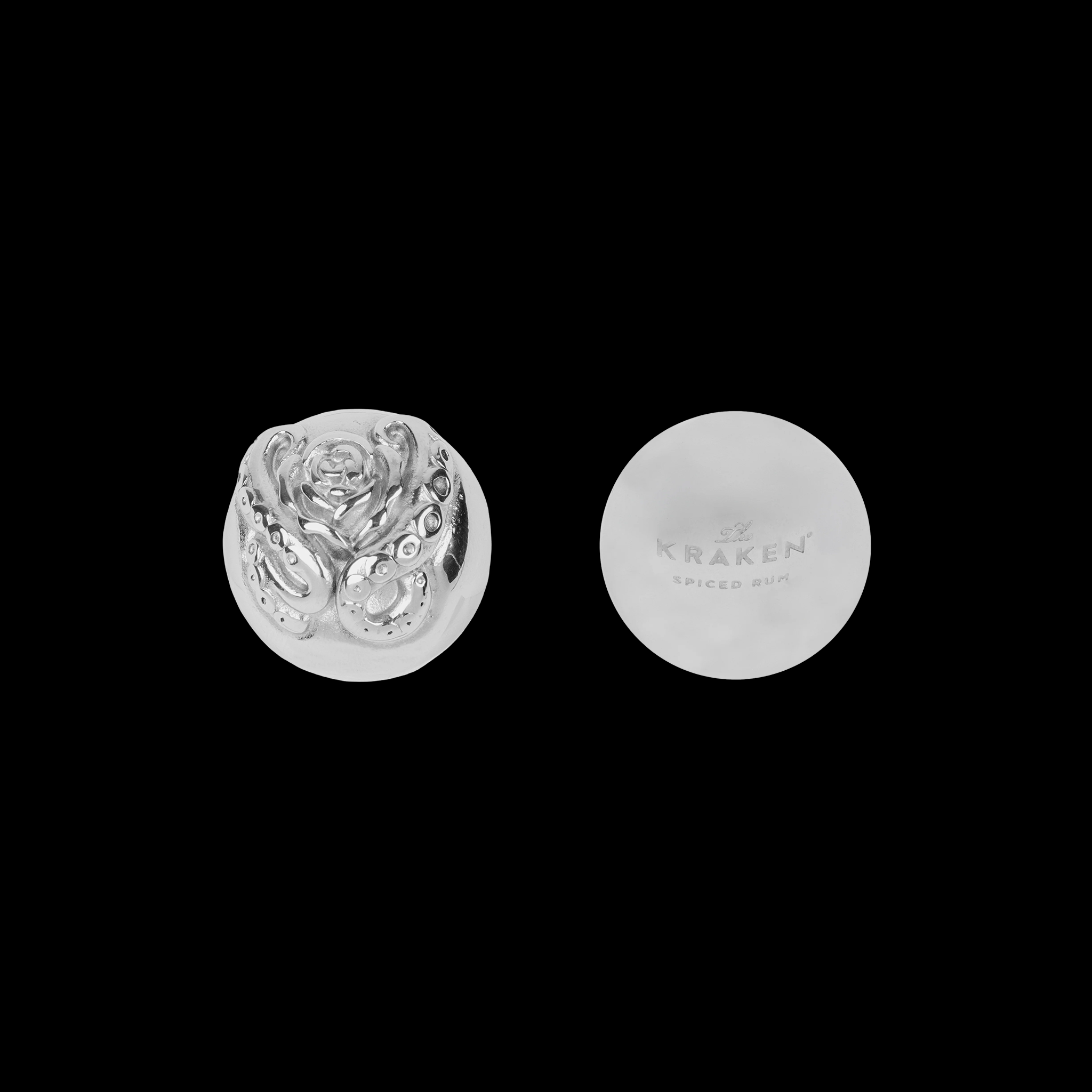 Reusable ice spheres with rose and tentacle design