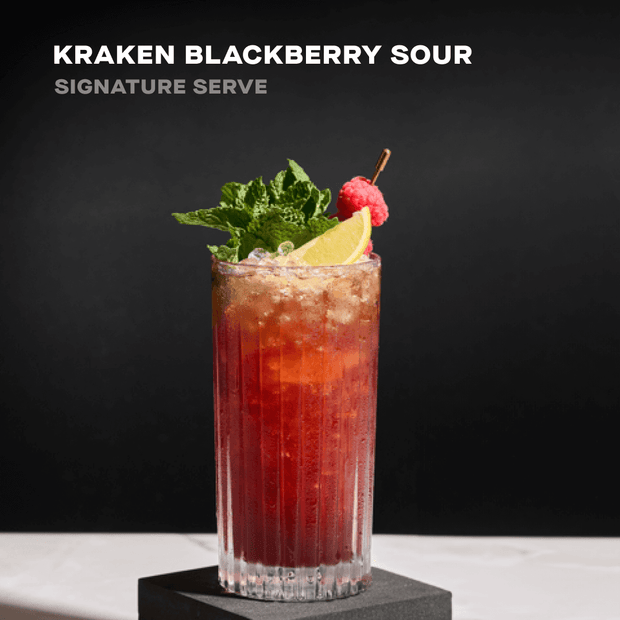 Kraken Blackberry Sour Signature Serve Cocktail